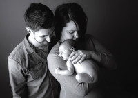 Justin Carrie & baby Auden